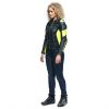 Dainese RACING 4 dámská sportovní kožená bunda černá/fluo-žlutá vel.38